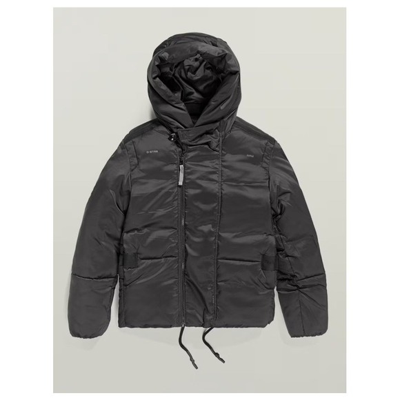 G-Star Raw G-Whistler Short Padded Hooded Jacket Black Size Medium MSRP $340 - Picture 2 of 10